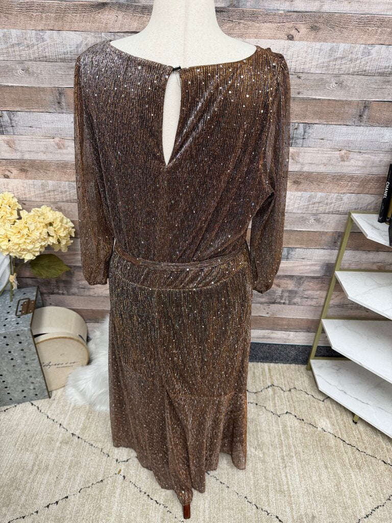Donna Ricco Brown/Bronze Silver Sequin