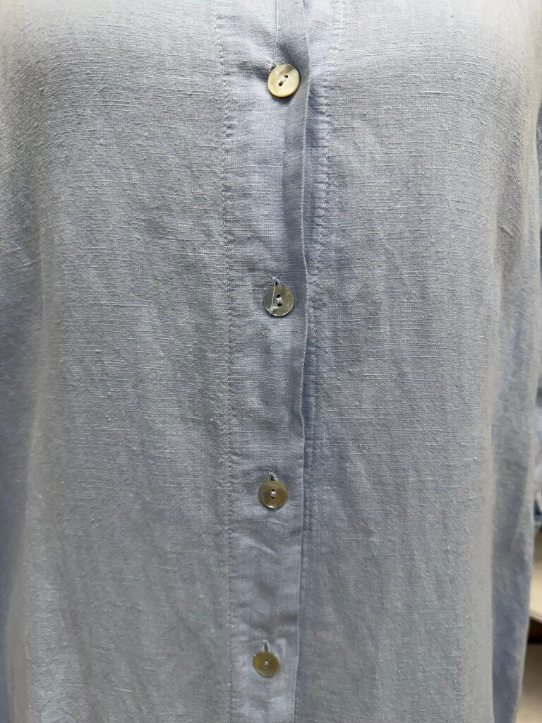 Terzo Millennio Light Blue Rifle Hem Shirt Dress