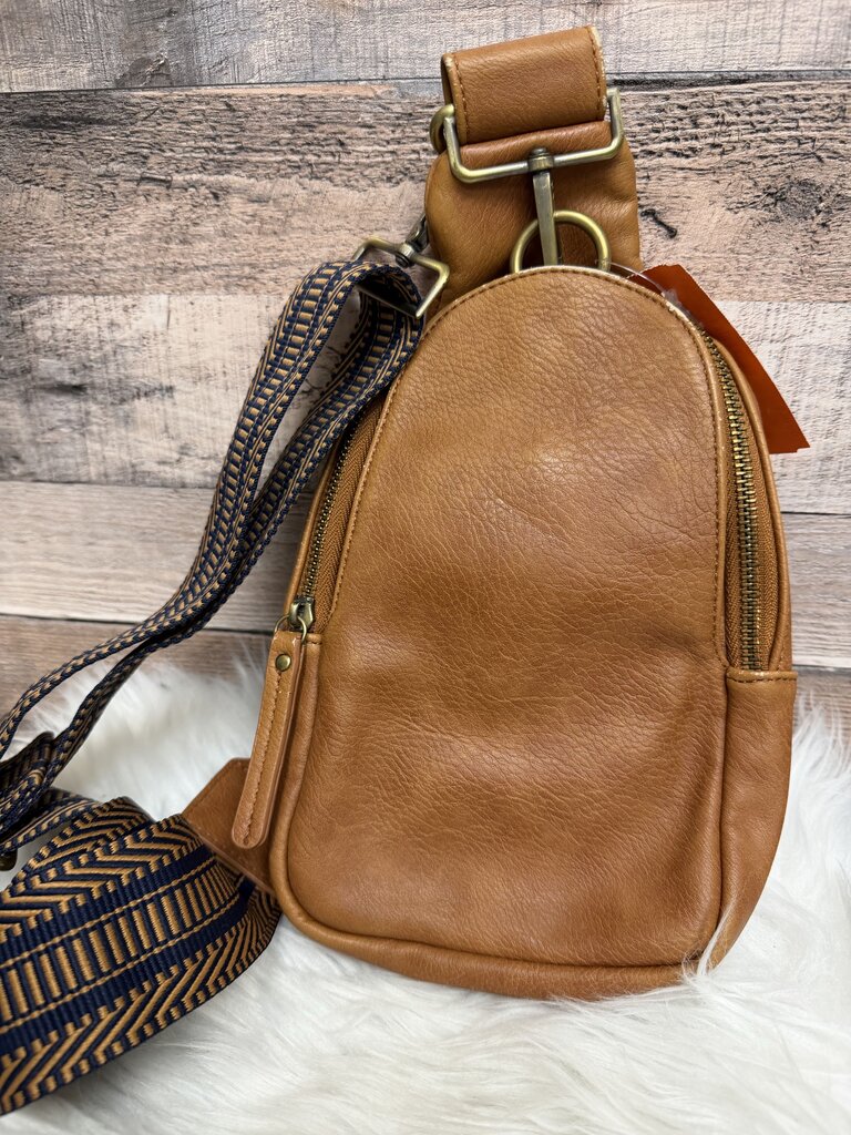 Urban Originals Anthropologie Brown Leather Crossbody Sling Bag