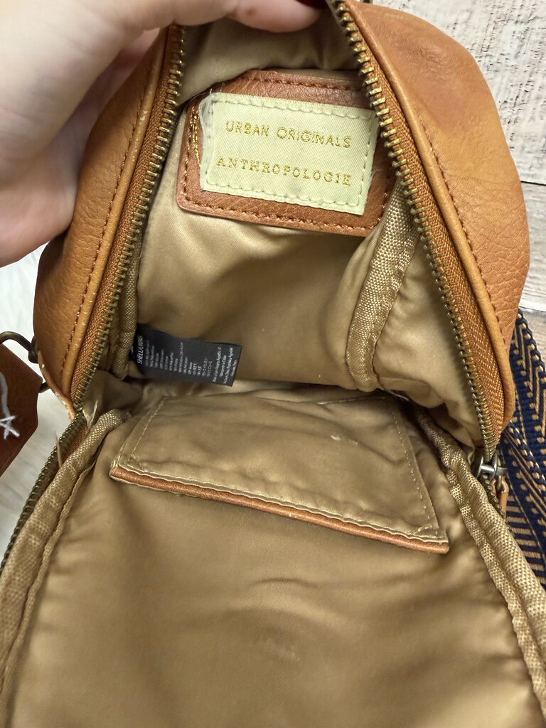 Urban Originals Anthropologie Brown Leather Crossbody Sling Bag