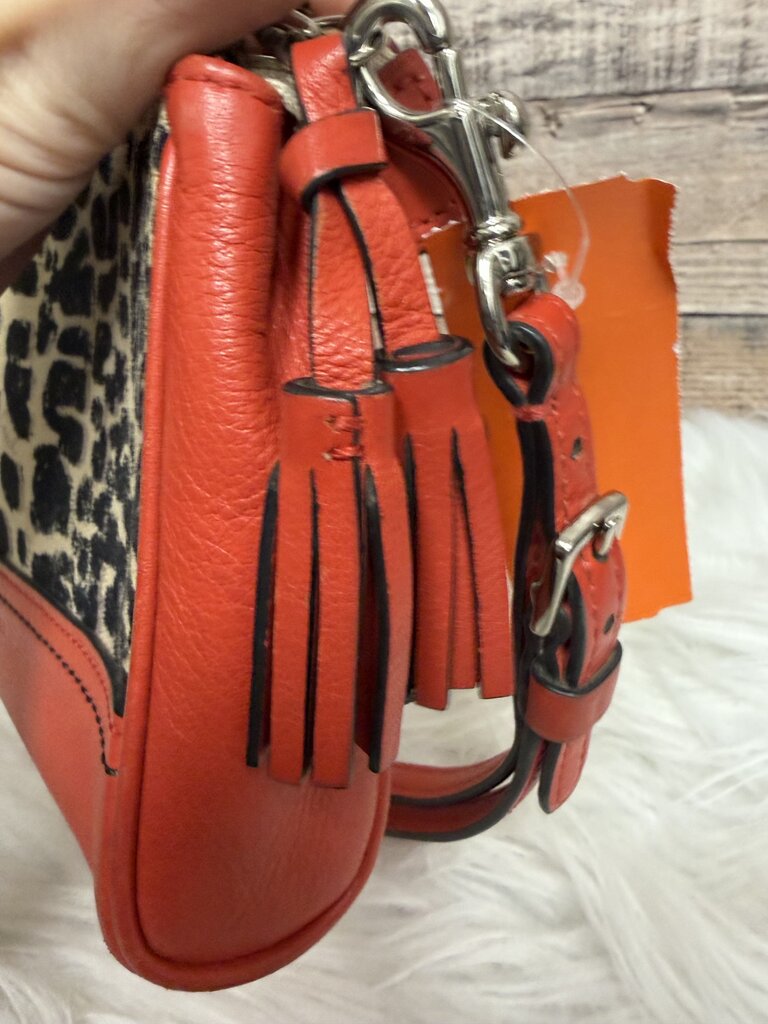 Coach Animal Print and Red Clutch