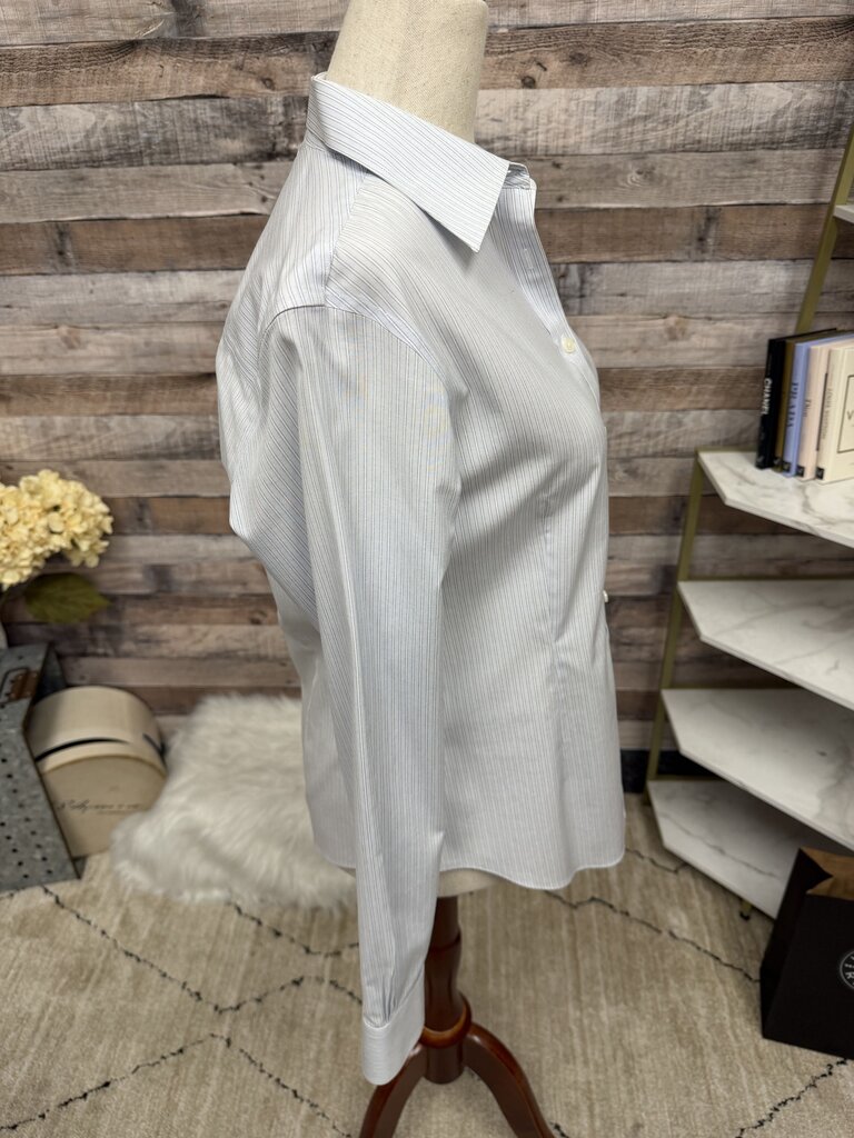 Brooks Brothers Non Iron Light Blue PinStripe Long Sleeve