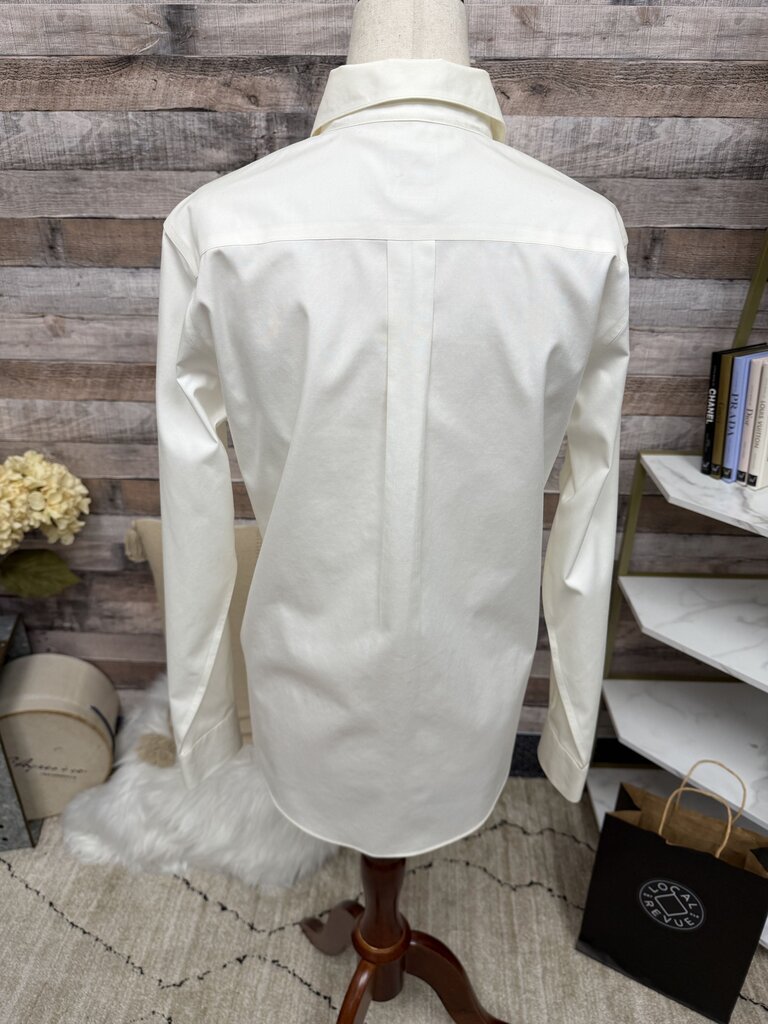 Brooks Brothers white long sleeve button up fitted shirt