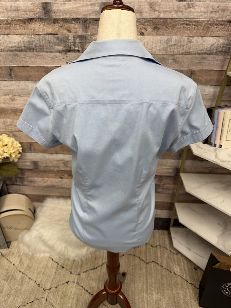 Brookes Bropthes blue fitted non iron long sleeve shirt