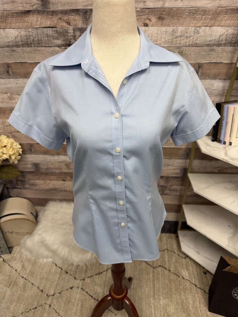 Brookes Bropthes blue fitted non iron long sleeve shirt