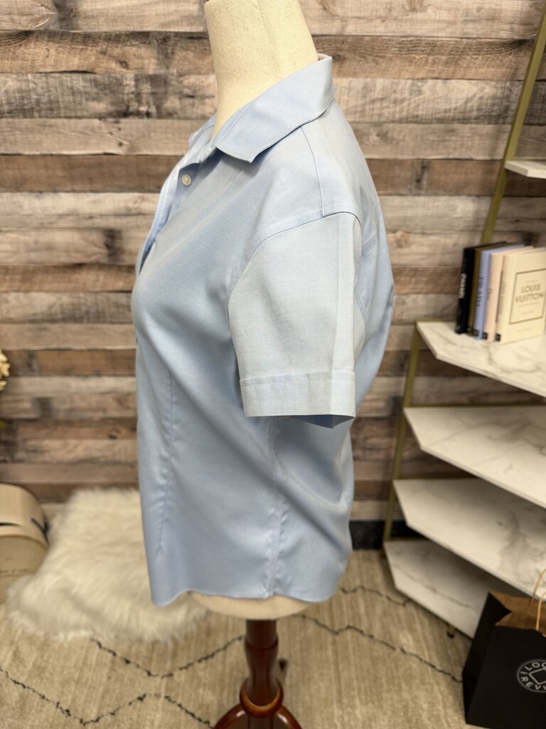 Brookes Bropthes blue fitted non iron long sleeve shirt