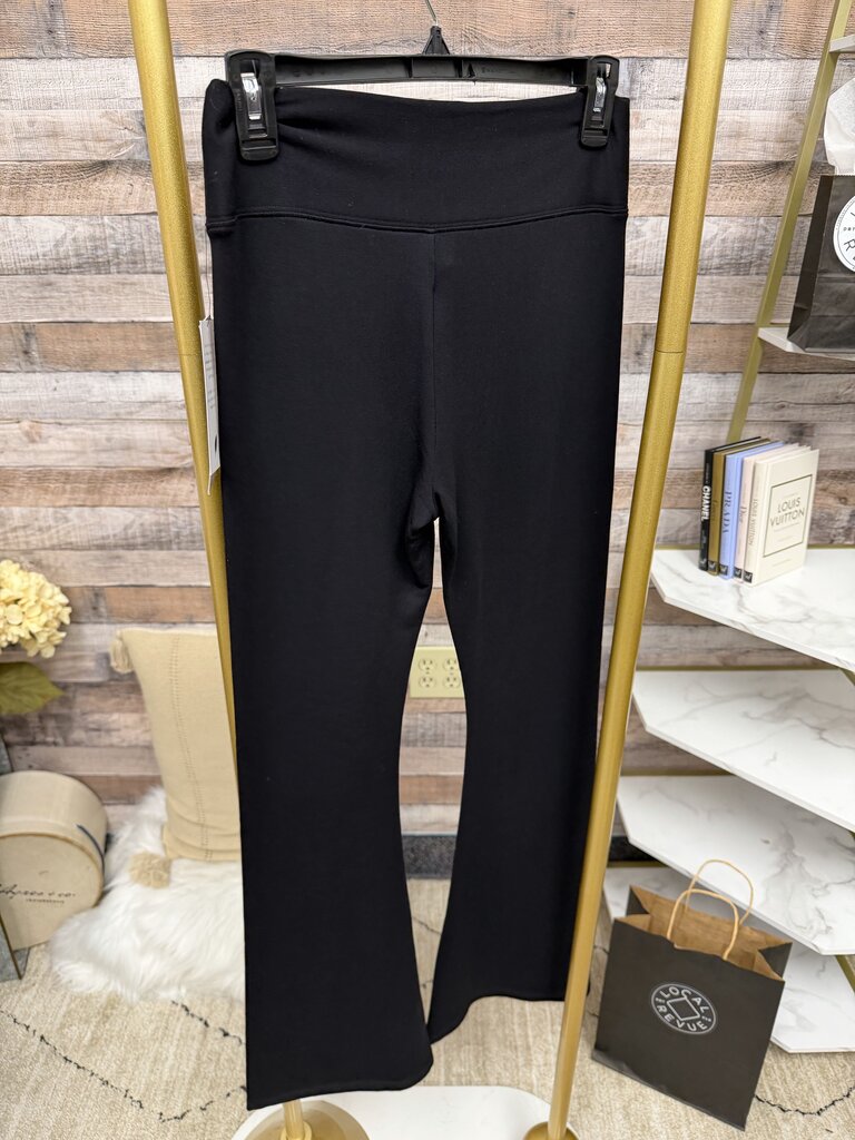 Truth black high waist flare athletic pants NWT