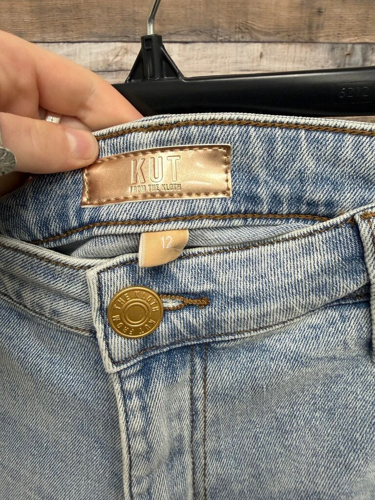 Kut From the Kloth Jean Shorts Light Denim Raw Hem Kut From The Kloth Blue 12 women SHORTS