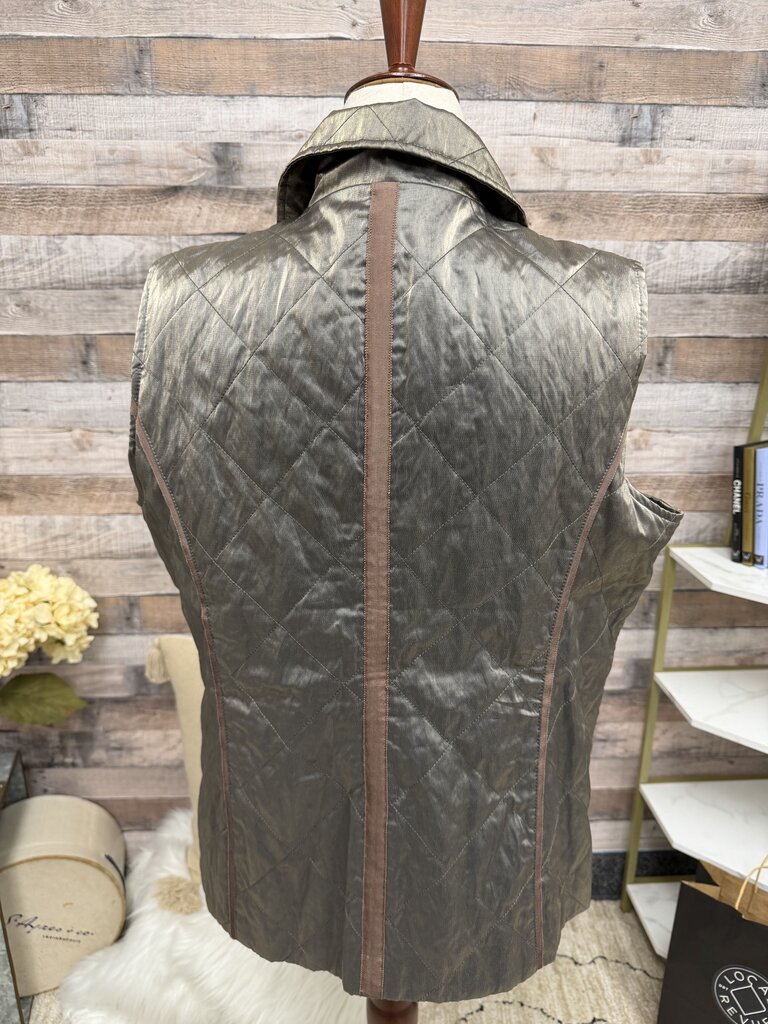 Chico's Bronzw Quilted Vest