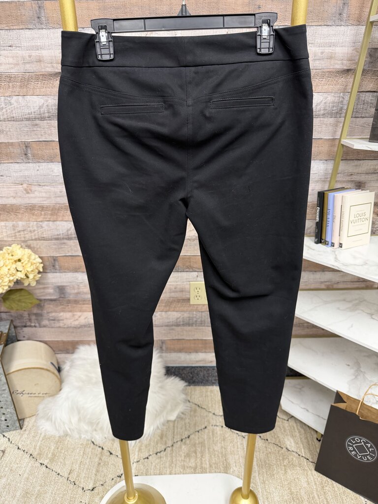 Alfani black knit cropped pants with zip pockets