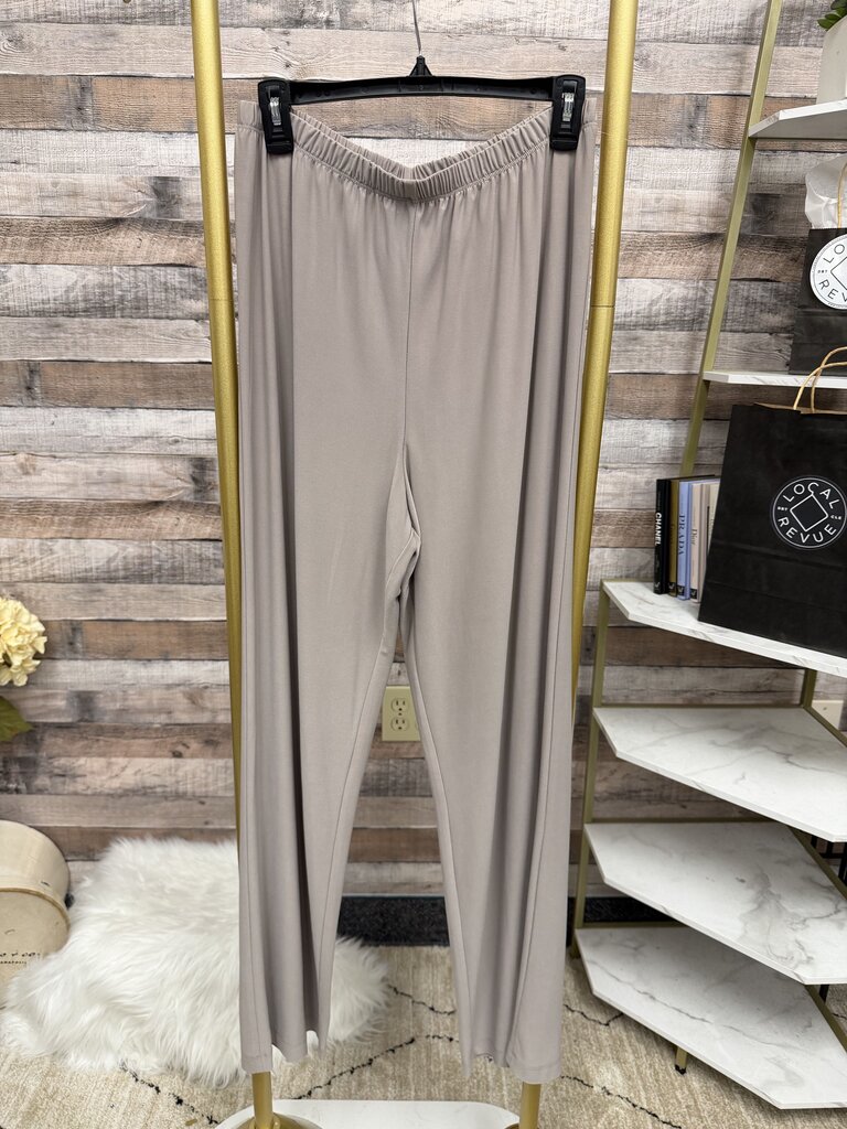 R&M Richards Taupe Wide Leg Pants