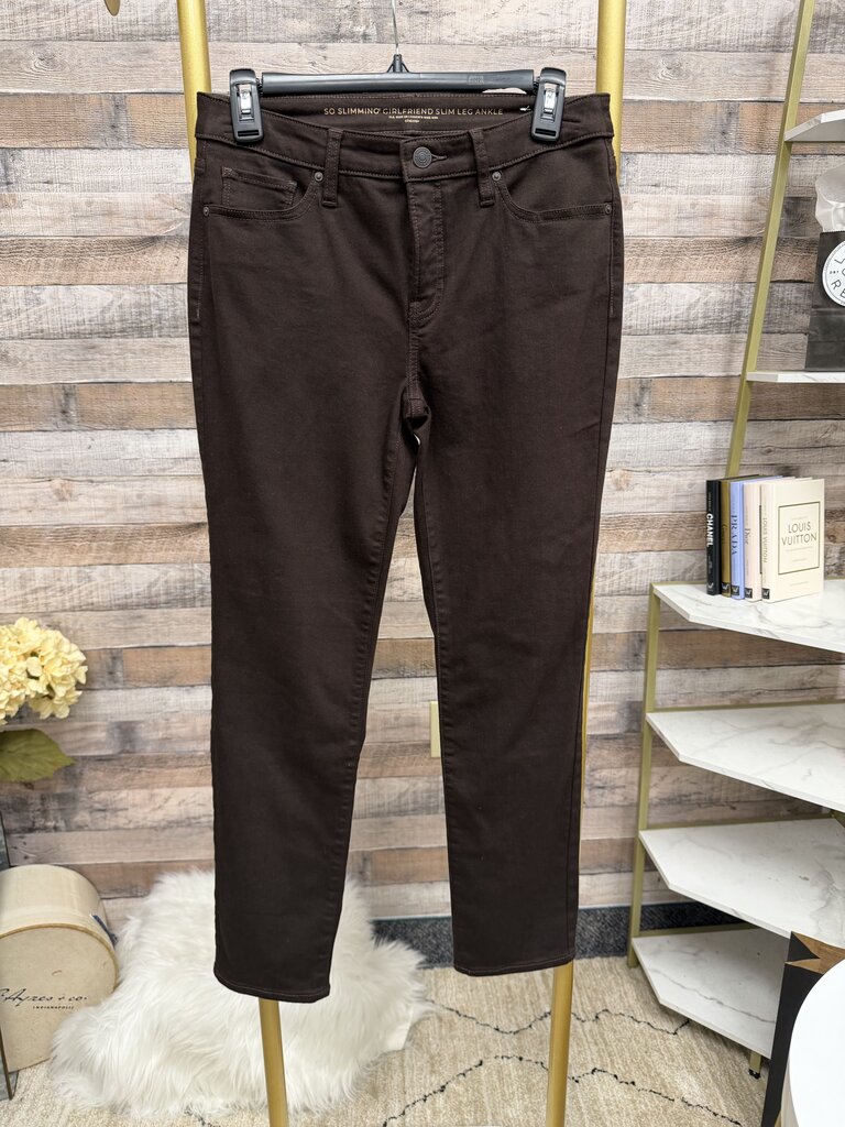 Chicos brown so slimming girlfriend ankle jeans