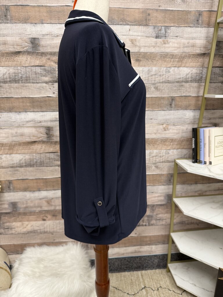 Nautica navy blue with white trim