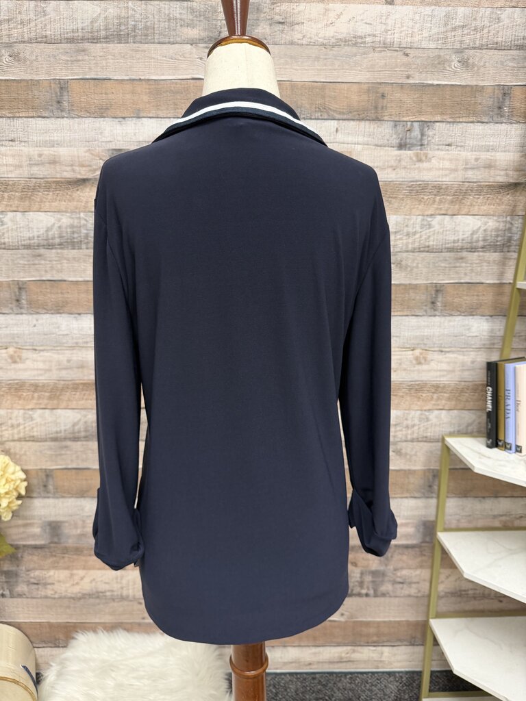 Nautica navy blue with white trim