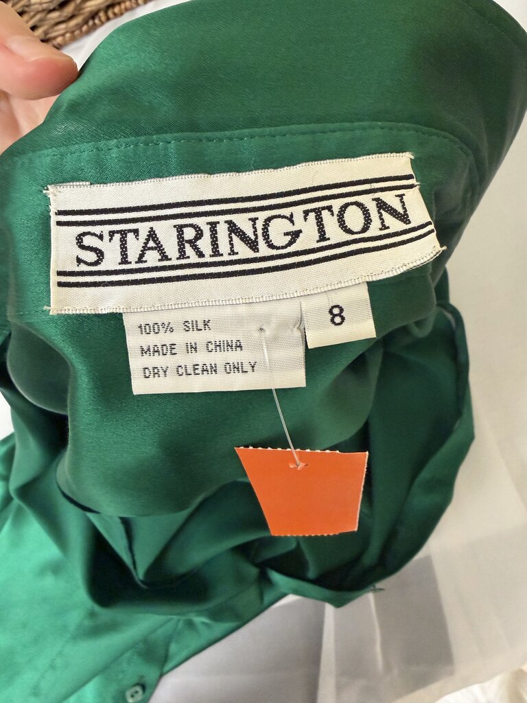 Starington green silk blouse