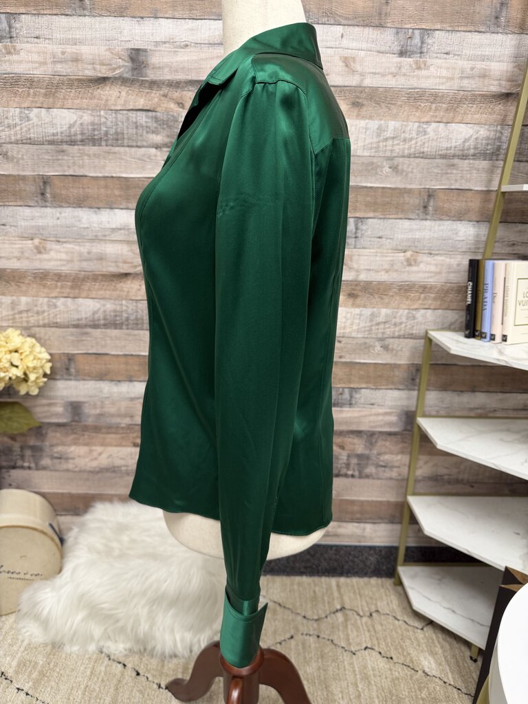 Starington green silk blouse