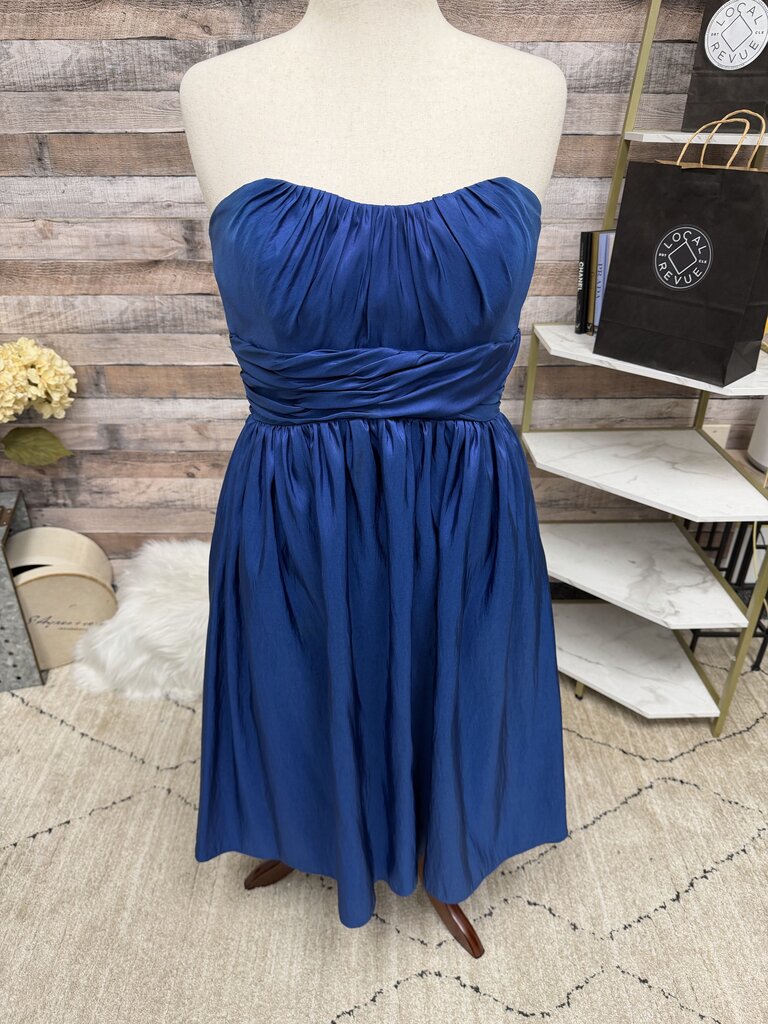 Jordan Fashions Blue Strapless Dress