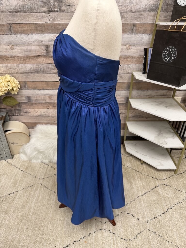 Jordan Fashions Blue Strapless Dress