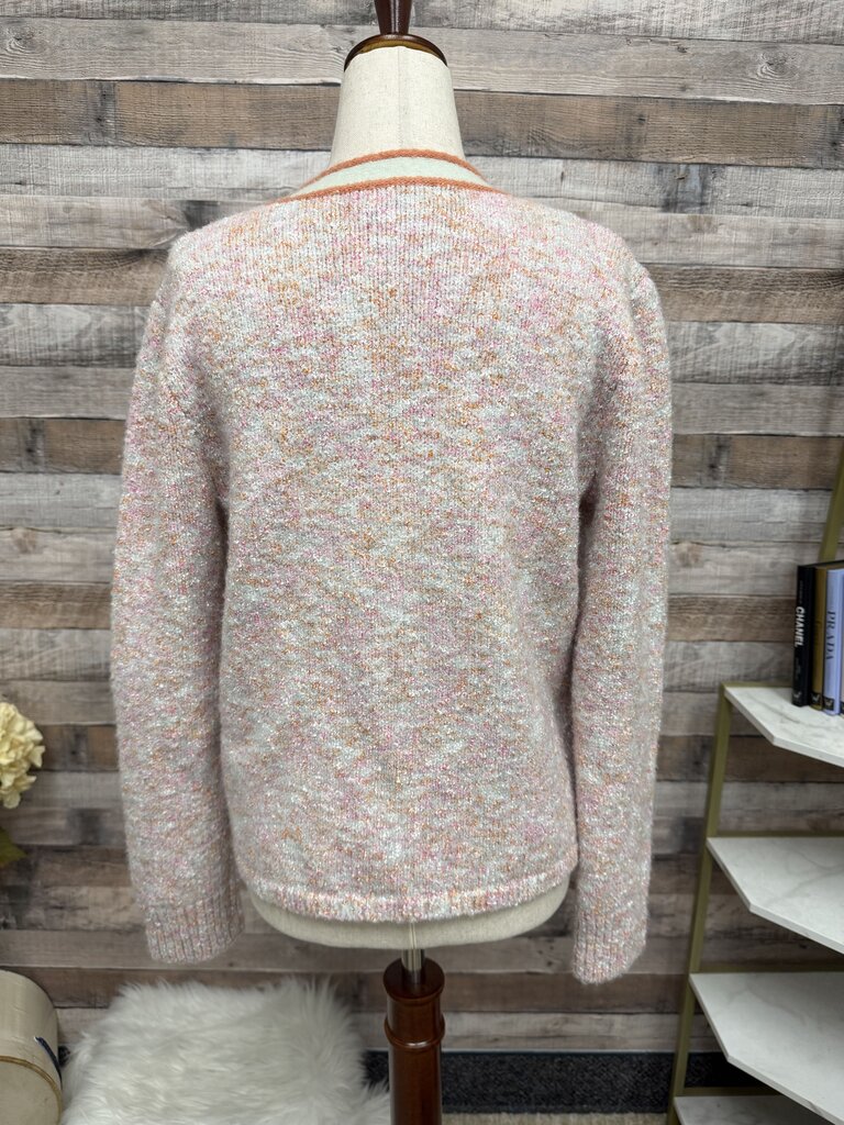 J Crew pink button up cardigan