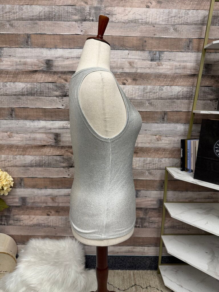 Zara Silver Metallic Tank