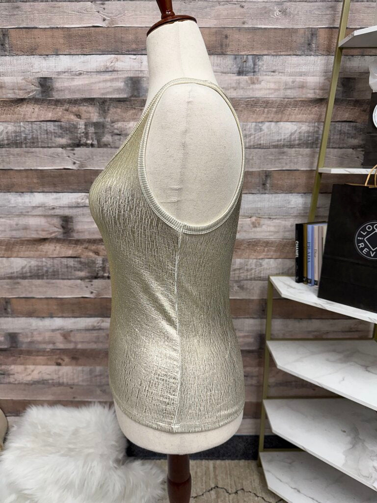 Zara Gold Metallic Tank