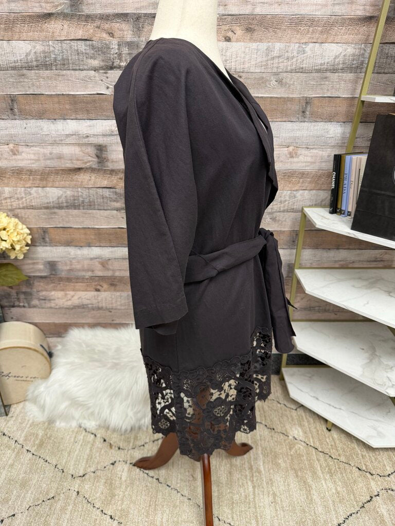 Isda & Co Black Jacket w/Cut-out Hem