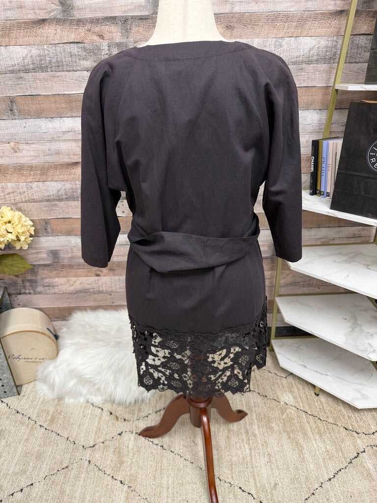Isda & Co Black Jacket w/Cut-out Hem
