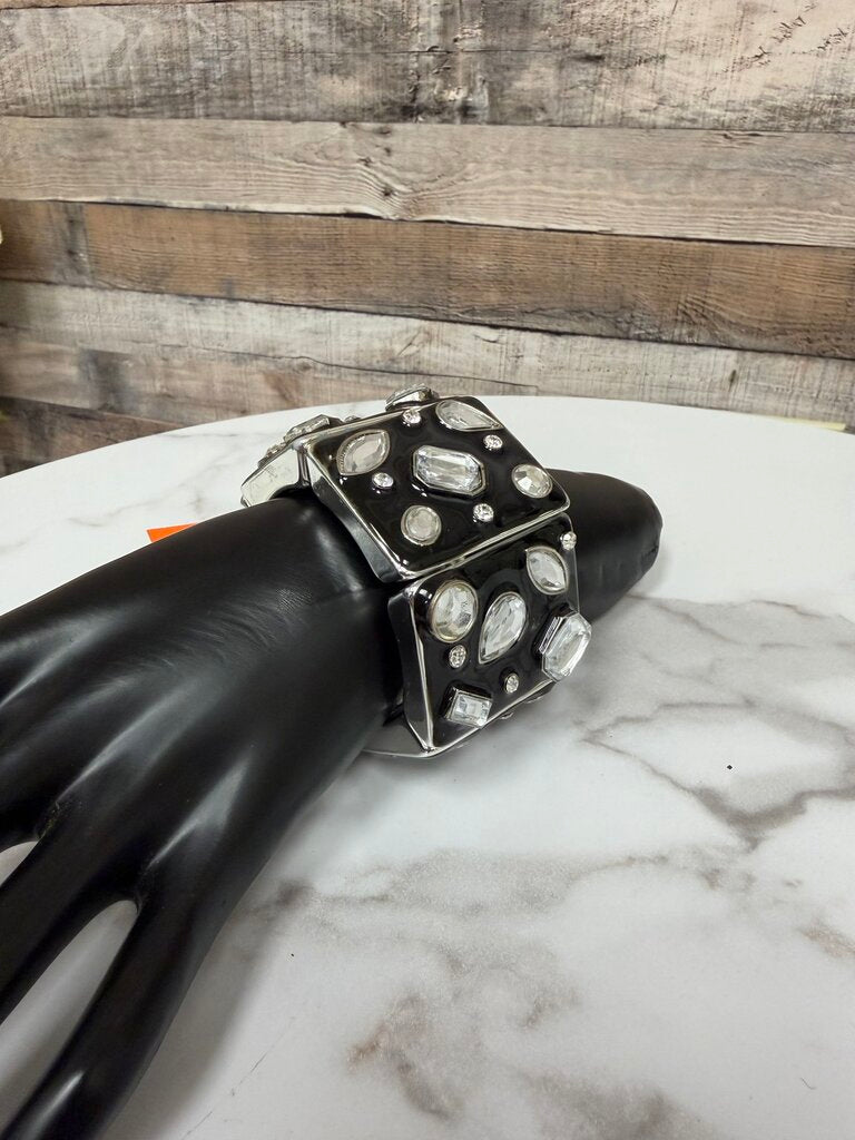 no label black with rhinestone dice design