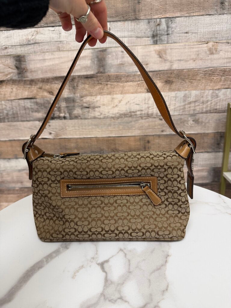 Coach Signature Brown mini shoulder bag