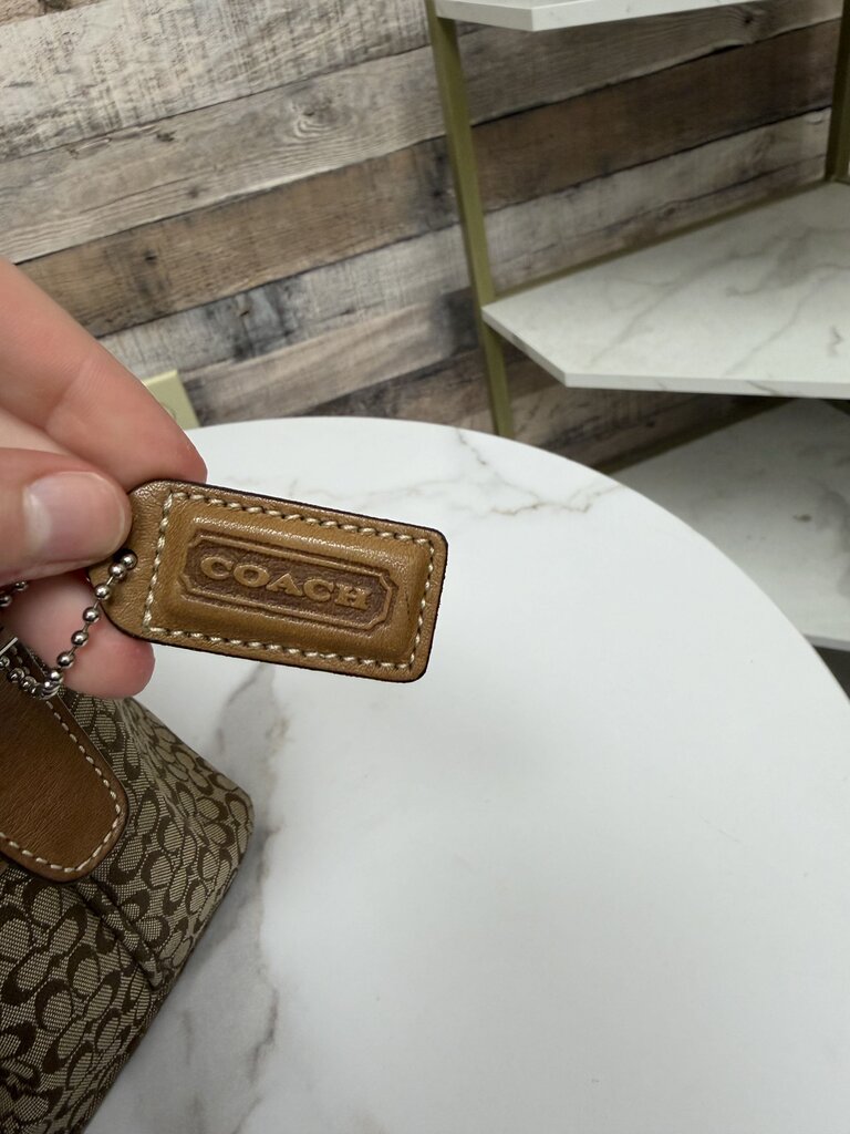 Coach Signature Brown mini shoulder bag