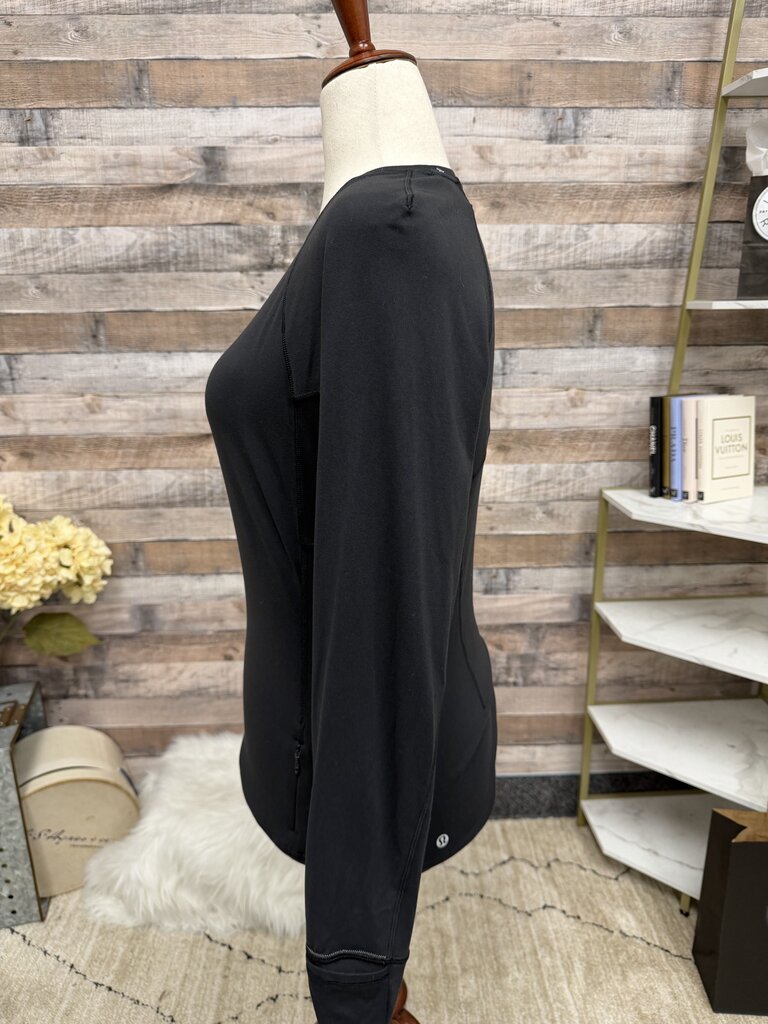 Lululemon black long sleeve w/ side zipper
