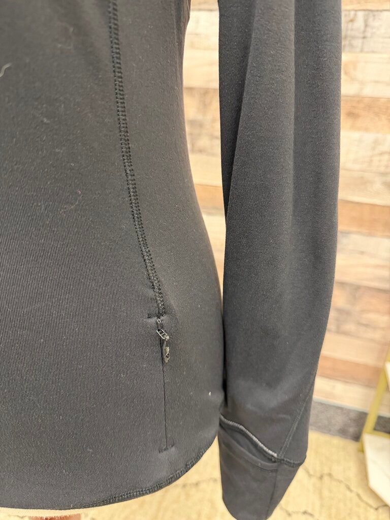 Lululemon black long sleeve w/ side zipper