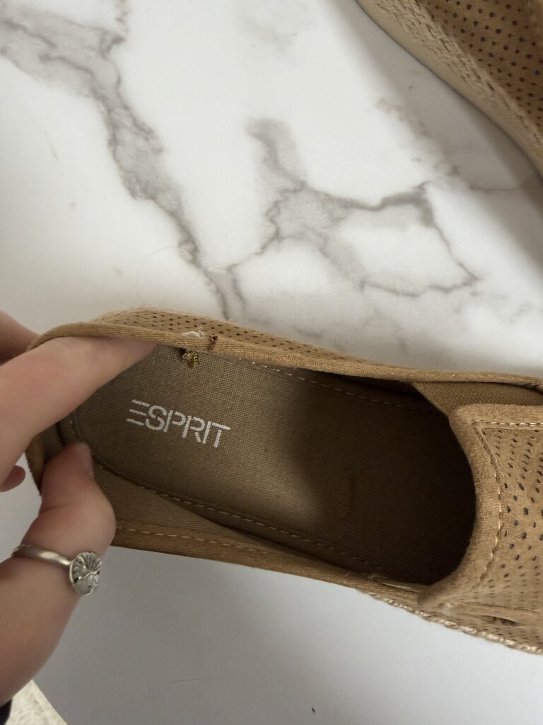 ESPRIT brown slip on espadrille Nadine