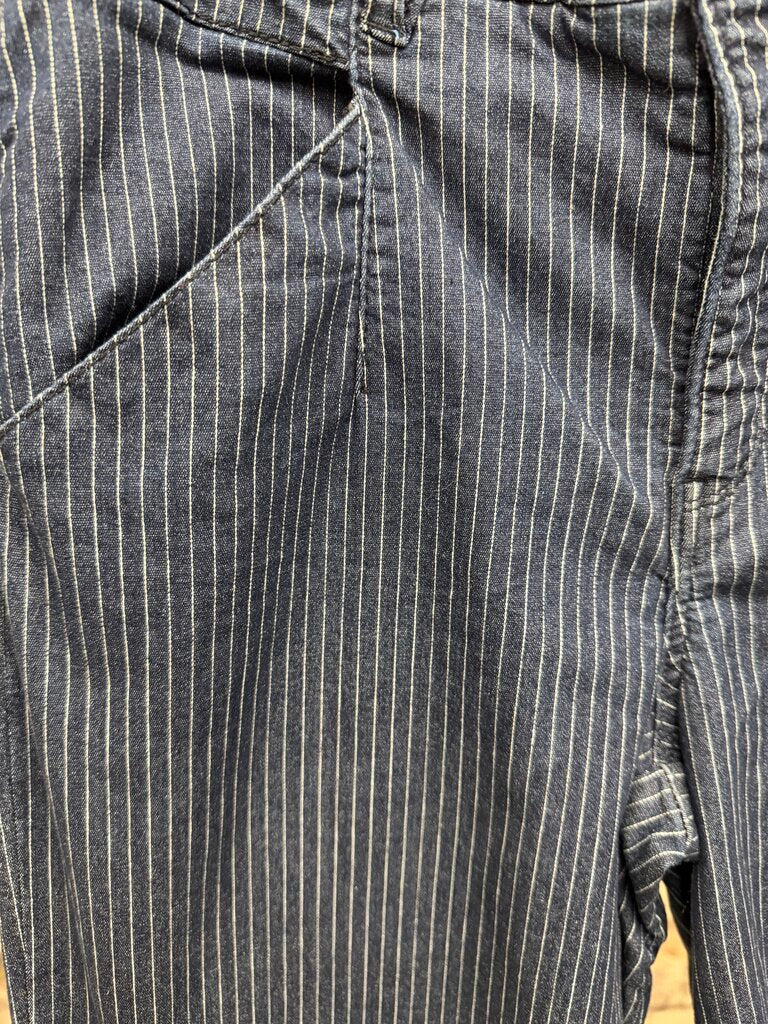 Hidden black wide leg/flare with raw hem jean