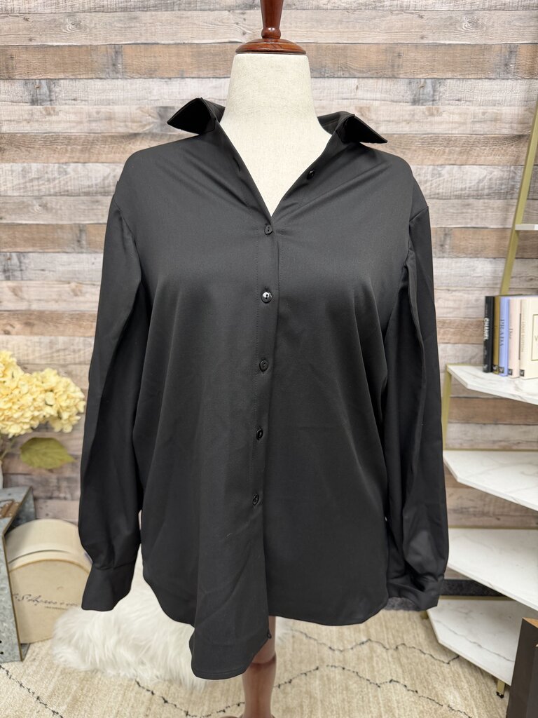 MaryRose Black Jacket w/Puff Sleeve