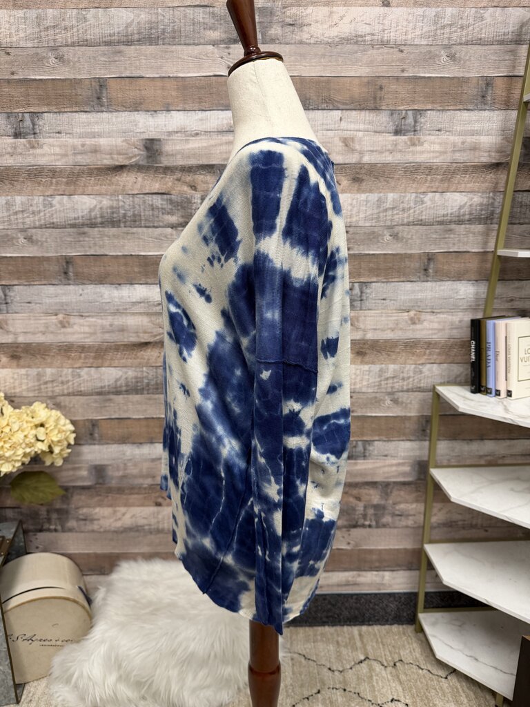Zolcuouture Collection Blue Long Sleeve Tie-Dye