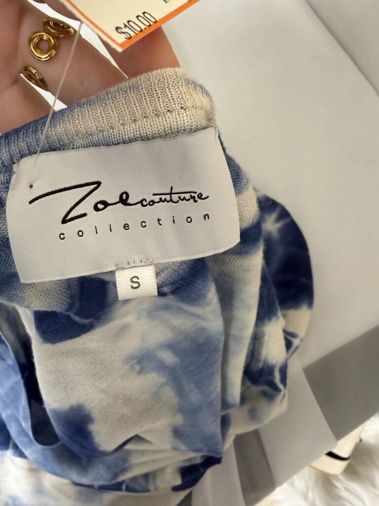 Zolcuouture Collection Blue Long Sleeve Tie-Dye