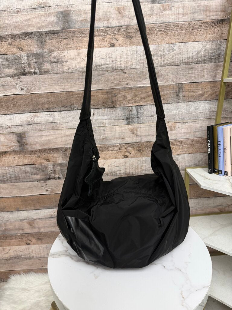 Alembika Black Nylon Saddle Bag w/B & Star