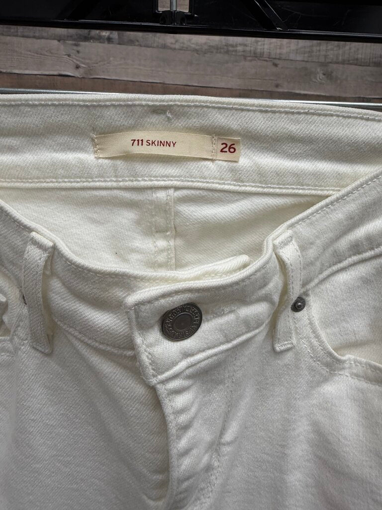 Levi's White Skinny Jeans