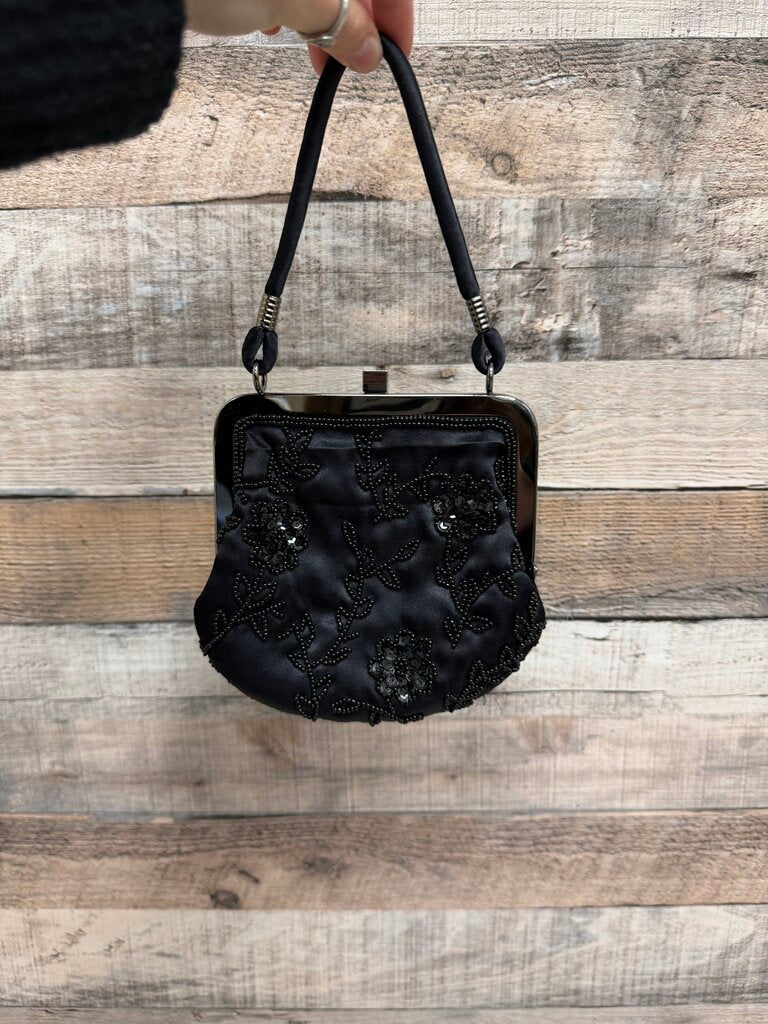 Express Small Black Beaded Bag