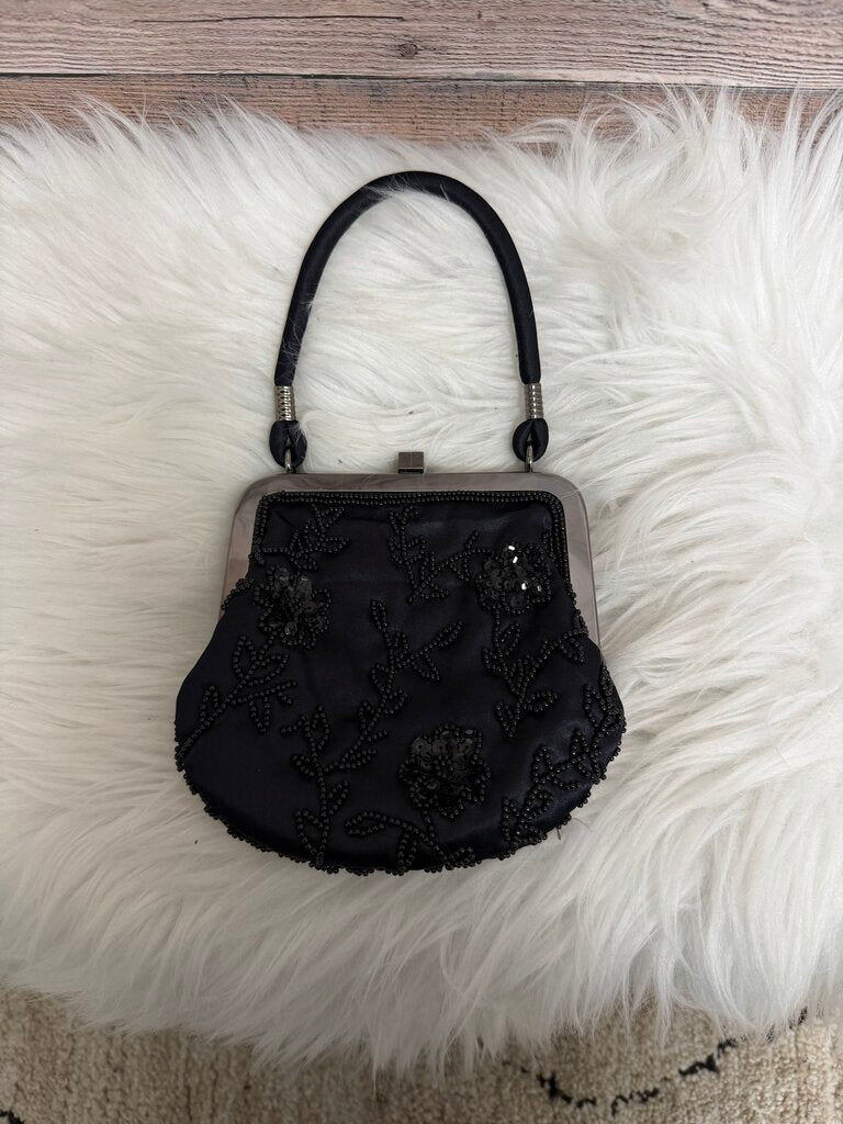 Express Small Black Beaded Bag
