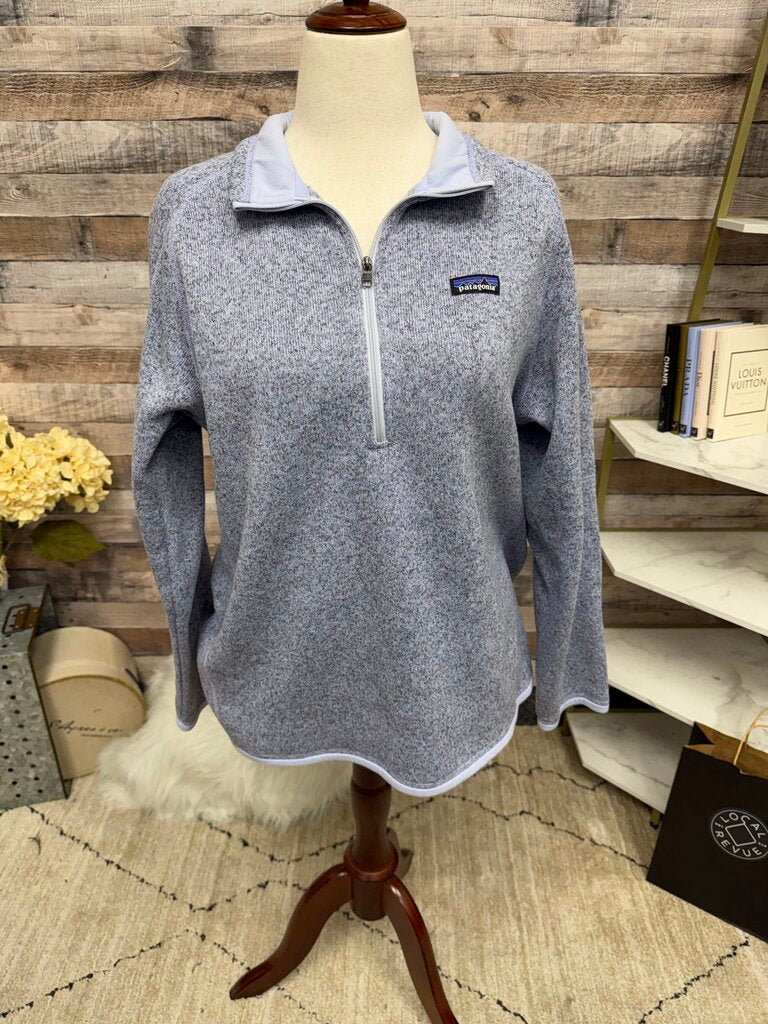 Patagonia Lilac/Grey 1/4 Zip Long Sleeve Pullover