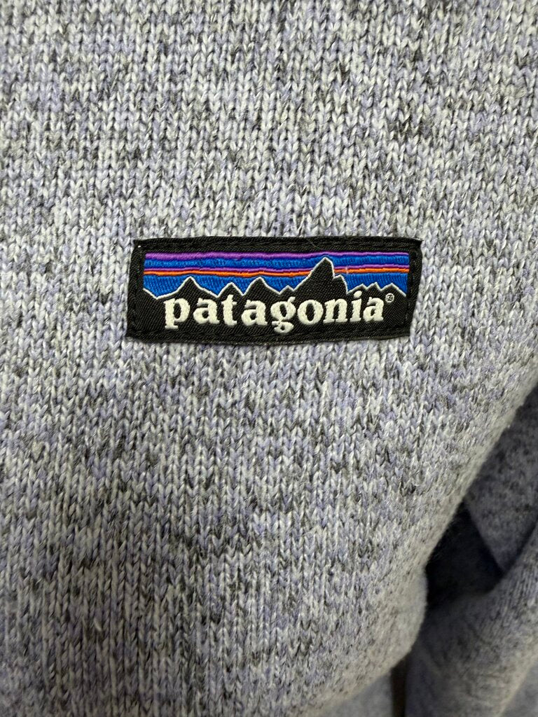 Patagonia Lilac/Grey 1/4 Zip Long Sleeve Pullover