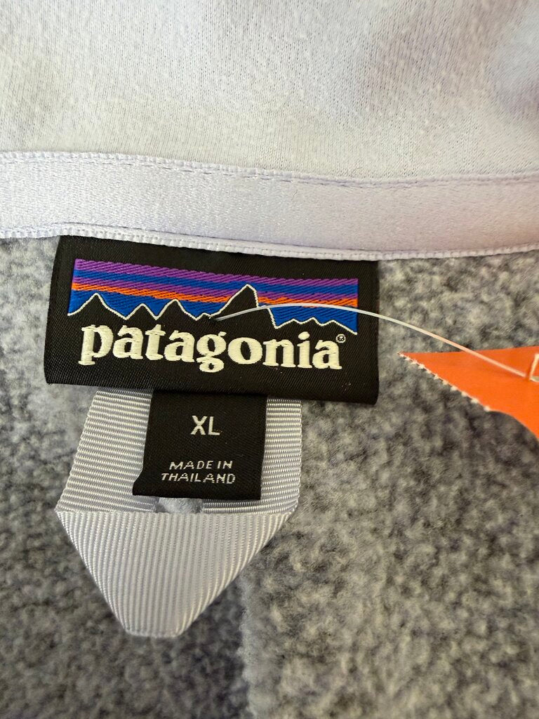 Patagonia Lilac/Grey 1/4 Zip Long Sleeve Pullover