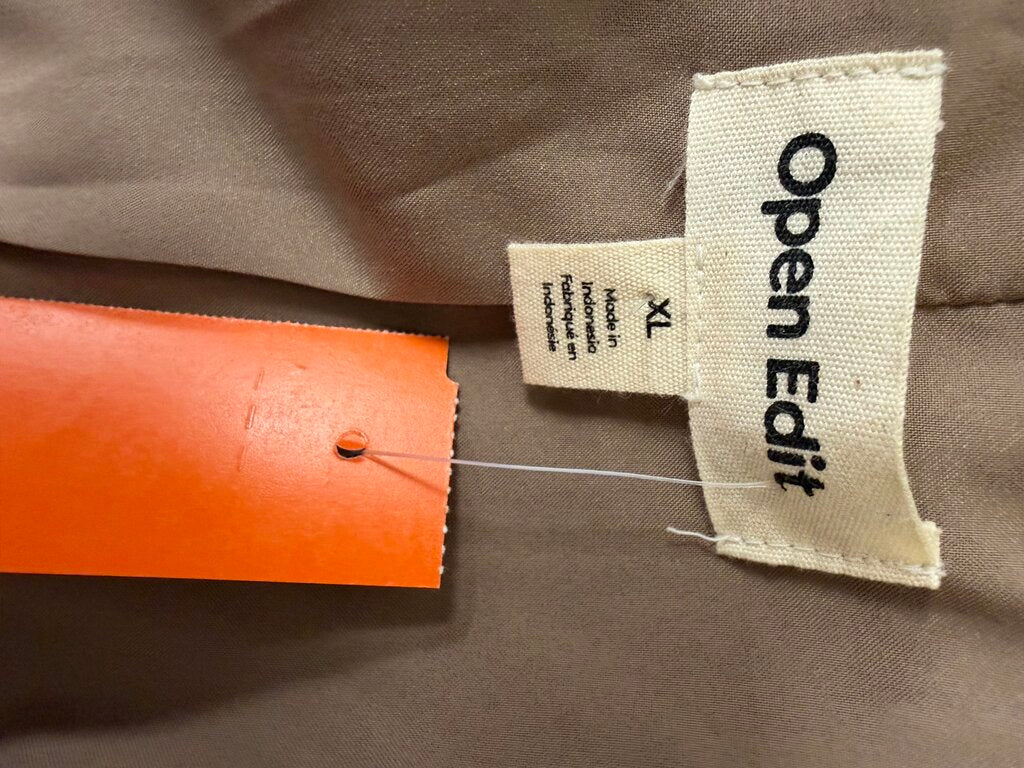 Open Edit Tan Single Button Blazer