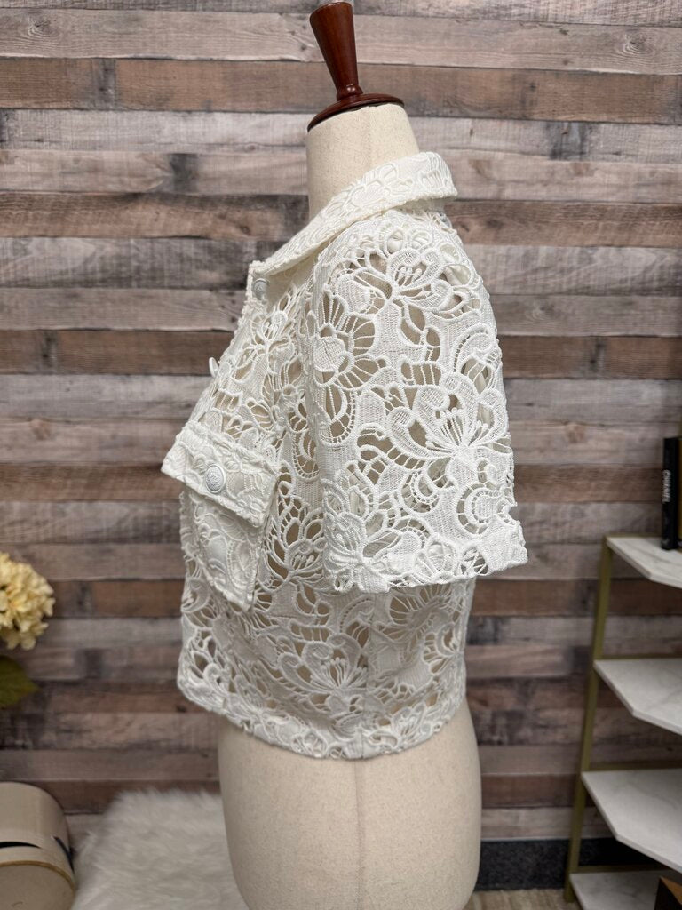 Black House/White Market short sleeve lace jacket NWT