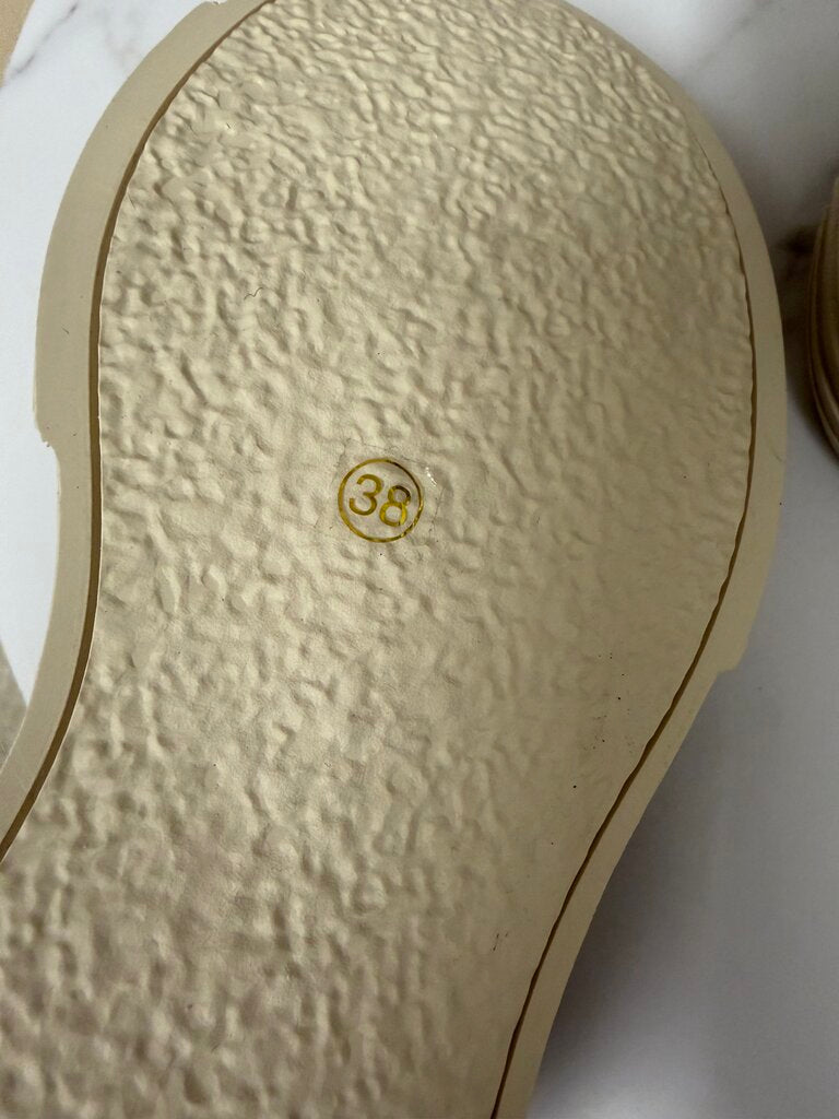 Lonza tan suede platform sneaker