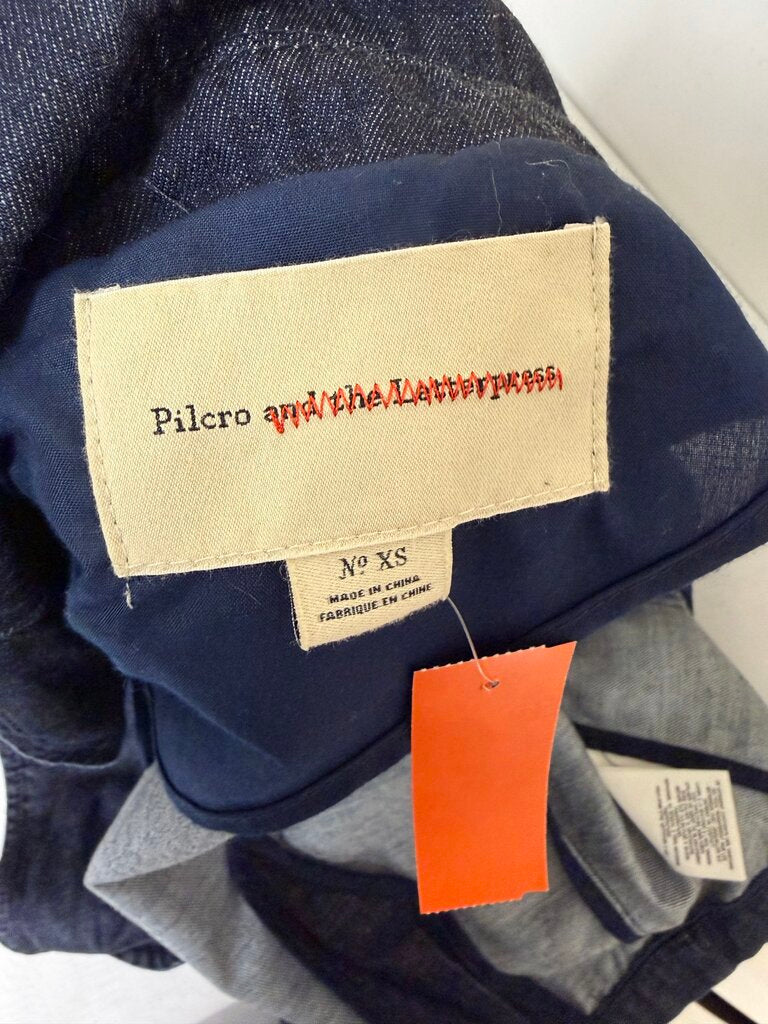 Pilcro Anthropologie demim blazer jacket