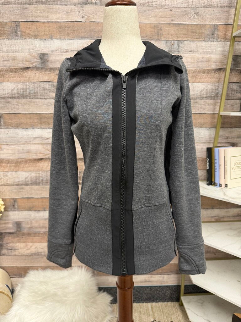 Athleta gray Victory Fitted Hoodie