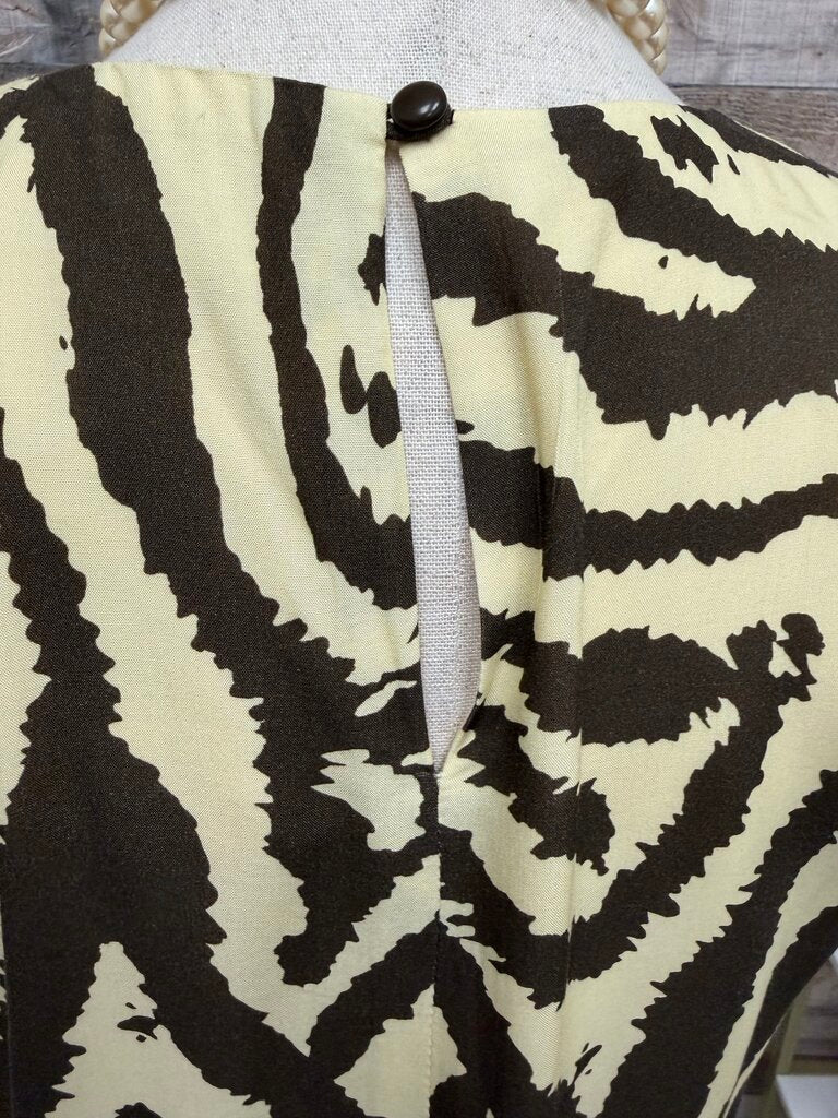 CoreyLynn Calter for Anthro Zebra print mxi tee dress